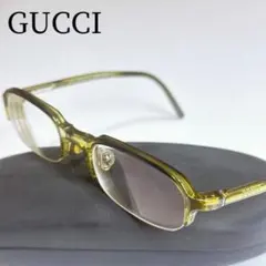 グッチ GUCCI 眼鏡 メガネ GG1404 オーバル ハーフリム 丸型