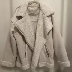 GRL エコムートン　ライダースジャケット ボアコート ボアジャケット