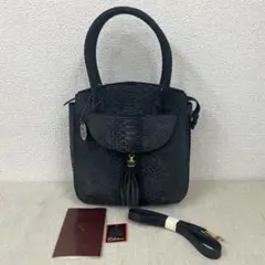 【N】JRA パイソン 2way ハンドバッグ ショルダーバッグ