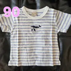 新品未使用 プティマイン 90 半袖 Tシャツ プティプラ 男の子 クジラ