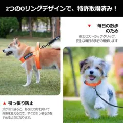 【犬ハーネス】軽量 メッシュ 通気性 胴輪 反射付き Lサイズのサムネイル