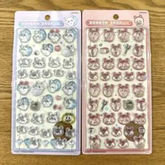 ちいかわ　ボンボンドロップシール　2種セット　古本屋　モモンガ
