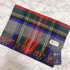 Johnstons of Elgin 中判チェックスカーフ　カシミヤのサムネイル