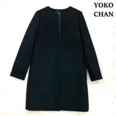 美品★YOKOCHAN アシンメトリー コート スプリングコート38紺ノーカラー 2025年最新】コート yoko chanの人気アイテム - メルカリ