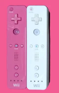 Wiiリモコン ピンク ホワイト 2個セット