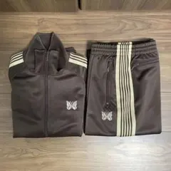 MLVINCE メルヴィンス　ベロア　セットアップ M VELOR TRACK PANTS - BROWN - MLVINCE