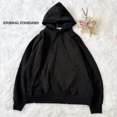 ジャーナルスタンダード オーバーサイズ パーカー 黒 L コットン100のサムネイル