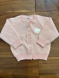 ファミリア　ピンク カーディガン 70cm