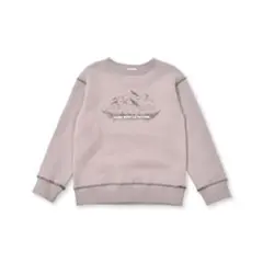 裏起毛マウンテンロゴプリントトレーナー　ベベ（BeBe）のサムネイル