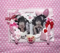 ホイップデコ 硬質ケースデコ トレカケース 量産型 赤 ピンク 横 オムライス