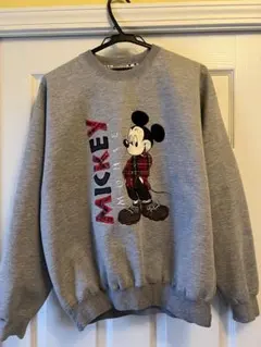 Disney MICKEY UNLIMITED ミッキー 刺繍 スウェット Lのサムネイル