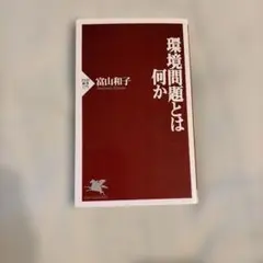 環境問題とは何か 富山和子 PHP新書