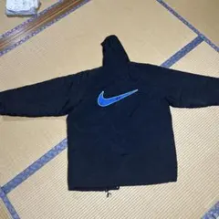 Nike ビンテージ　ベンチコート 黒/オレンジ