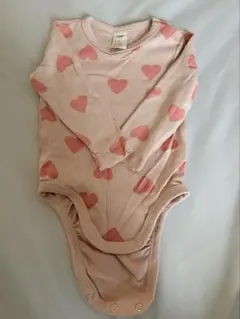 H&M ベビー 長袖ロンパース ハート柄 68cm
