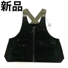 美品 goa ミリタリーフードベスト 綿麻 カーキ ピグメントバイオ