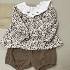 moimoln モイモルン 花柄チュニックとショートパンツセット 100cm