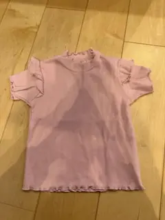 フリルリブＴシャツ☆新品未使用タグ付★１１０