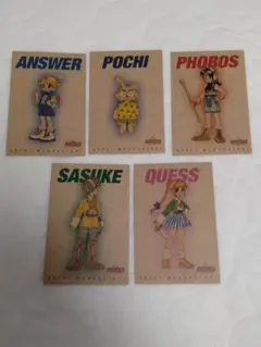 （未使用、入手困難）PS『火星物語』 購入特典　キャラクターカード 5枚セット