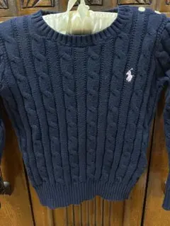Polo Ralph Lauren ネイビー ケーブルニットセーター 5