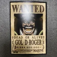 メルカリ最安！ワンピース 【麦わらストア限定　手配書ブロマイド　ロジャー】