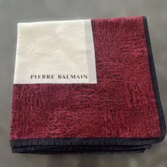 新品未使用 PIERRE BALMAIN 幾何学模様 ハンカチ
