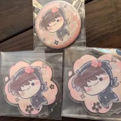 忍たま乱太郎 桜もちぴこ アクリルスタンド 缶バッジ くじ 土井半助