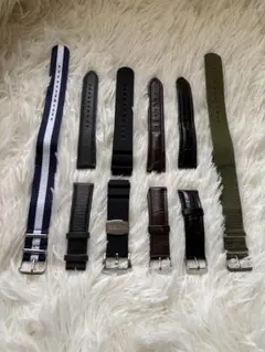 SEIKO ラバーベルト、革ベルト、NATOベルト、シリコンベルト