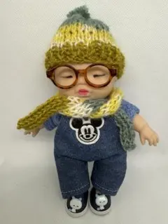 ミッキーマウス刺繍デニムオーバーオールアグリーベイビーズのお洋服６点値下げ