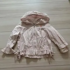 HusHusH キッズ パーカー 90cm ピンク ストライプ