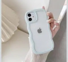 iPhone12/12Proケース クリア TPUウェーブカバー おしゃれ 韓国
