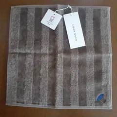 今治タオル　茶色　ストライプ　25×25