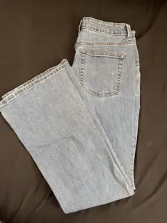 ブーツカットデニム ライトブルー