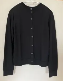 UNIQLO UVカットクルーネックカーディガンLサイズ黒
