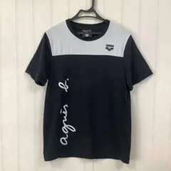 アニエスベー×アリーナ　コラボTシャツ　SS ホワイト　ブラックのサムネイル