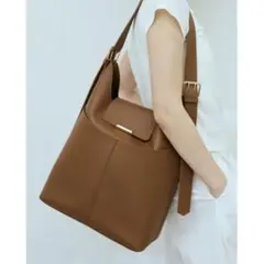 un/neu 2WAYバーフラップスクエアBIGショルダー/ワンショルダーバッグ
