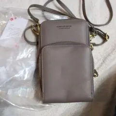 FOREVER MIYIN スマホポーチ ショルダー グレー