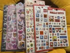 ６枚ハローキティ シールセット かわいいキャラクター　動物など