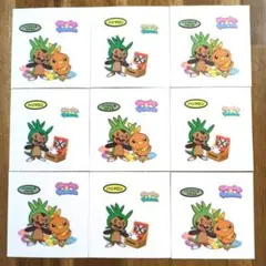 ポケモンパン　デコキャラシール　ハリマロン　アチャモ