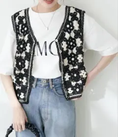 naturalcouture かぎ針編みベスト