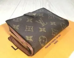☆極美品大人気本物鑑定済ルイヴィトンモノグラムがま口折財布