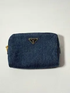 【美品】PRADA 化粧ポーチ デニムポーチ 楽天市場】【未使用品】PRADA プラダ ポーチ DENIM デニム 化粧