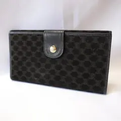 【希少】CELINEオールドセリーヌマカダム柄ヴィンテージ 長財布 スナップ留め