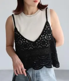 リベリー　riberryかぎ針編みビスチェ