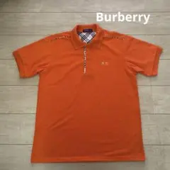Burberry London★XL★オレンジ ポロシャツ★美品