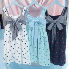 【新品】 MILK little apple 柄 ワンピース 白 黒 りんご柄のサムネイル