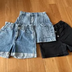 デニムハーフボトムス