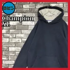 チャンピオン 鬼フェード 裏起毛 刺繍目玉 ワンカラー スウェット フーディー