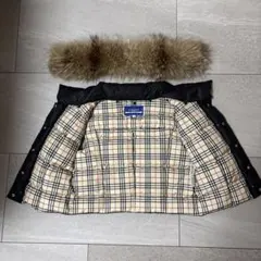 BURBERRY BLUE LABEL ファー付きダウンジャケット！38 中綿のサムネイル