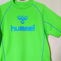 ヒュンメル プラクティス シャツ Tシャツ Ｌ グリーンゲッコー used