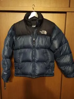 THE NORTH FACEヌプシダウンジャケット700フィル青黒ノースフェイス
